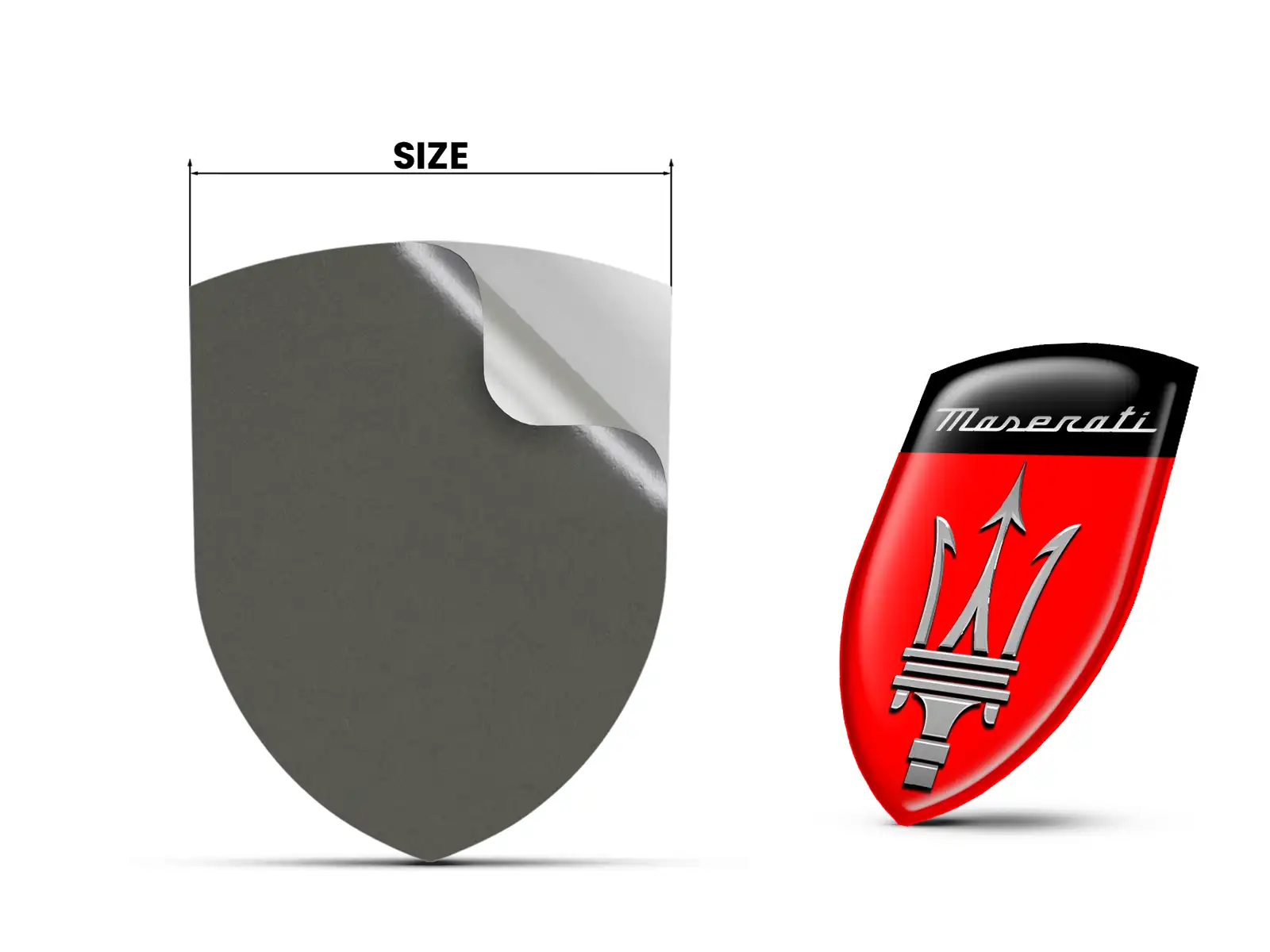 Maserati Adesivi Logo Stampati Edizione Regolabili Essenziali